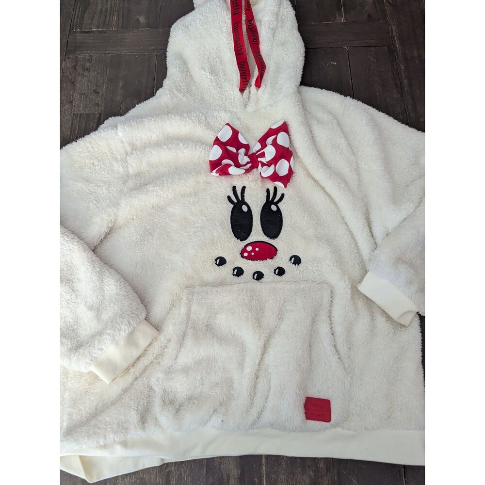 Loungefly Disney Holiday Minnie Sherpa Hoodie in 2XL